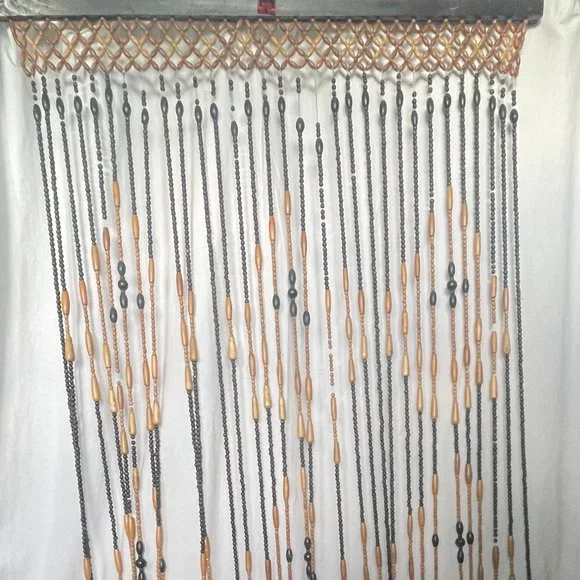 Vintage Accents Vintage Wooden Beaded Doorway Curtain Poshmark